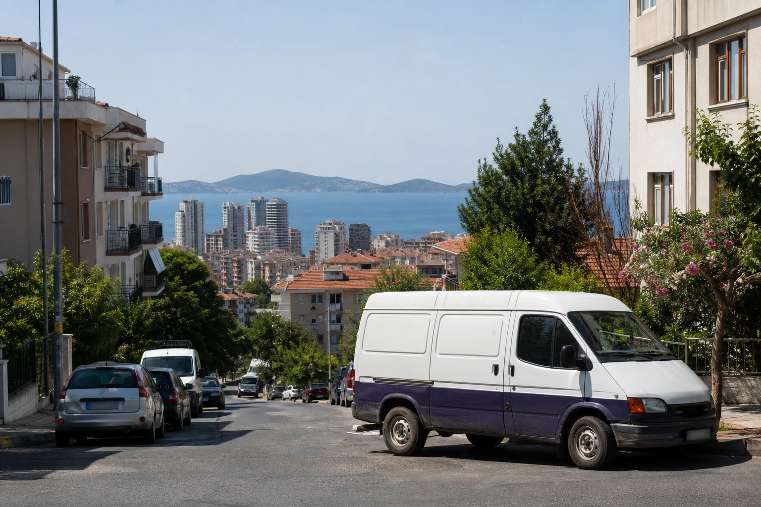 Kartal bölgesinde planlı adres servisini temsil eden araç